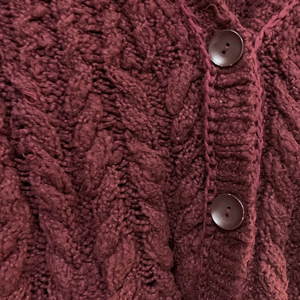 Free People Burgundy Sweater - Picture 3 of 3
